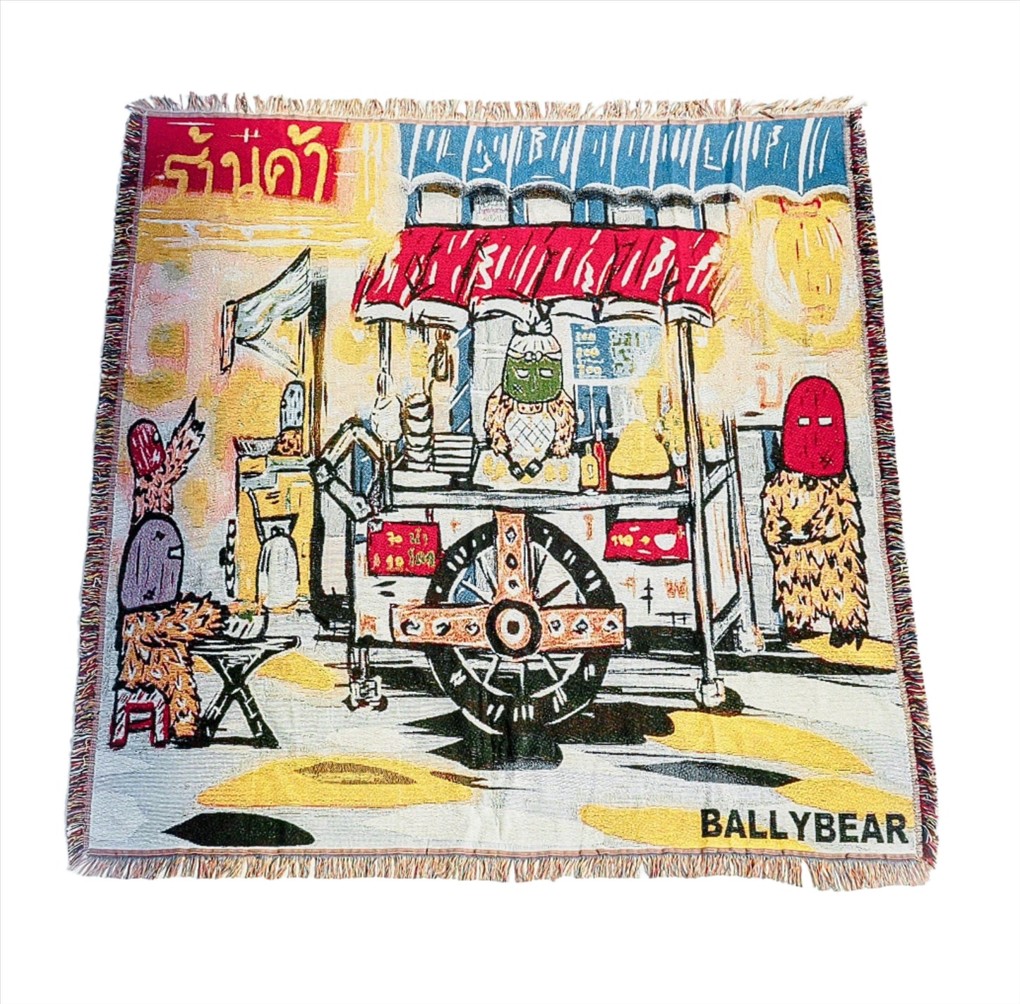 Ballybear woven night market Blanket